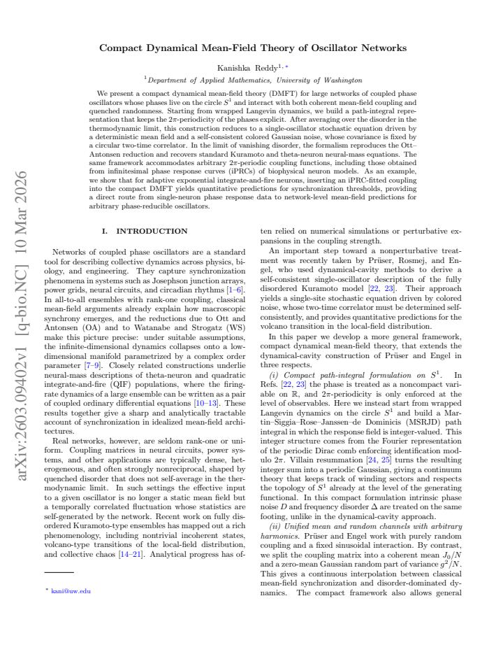 First page