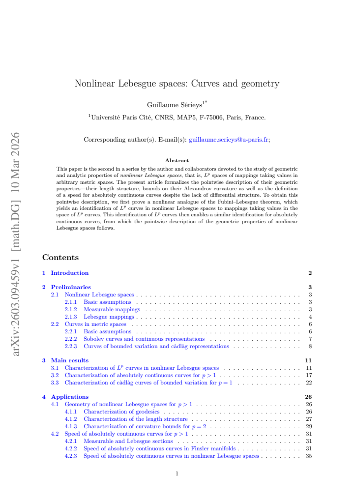 First page