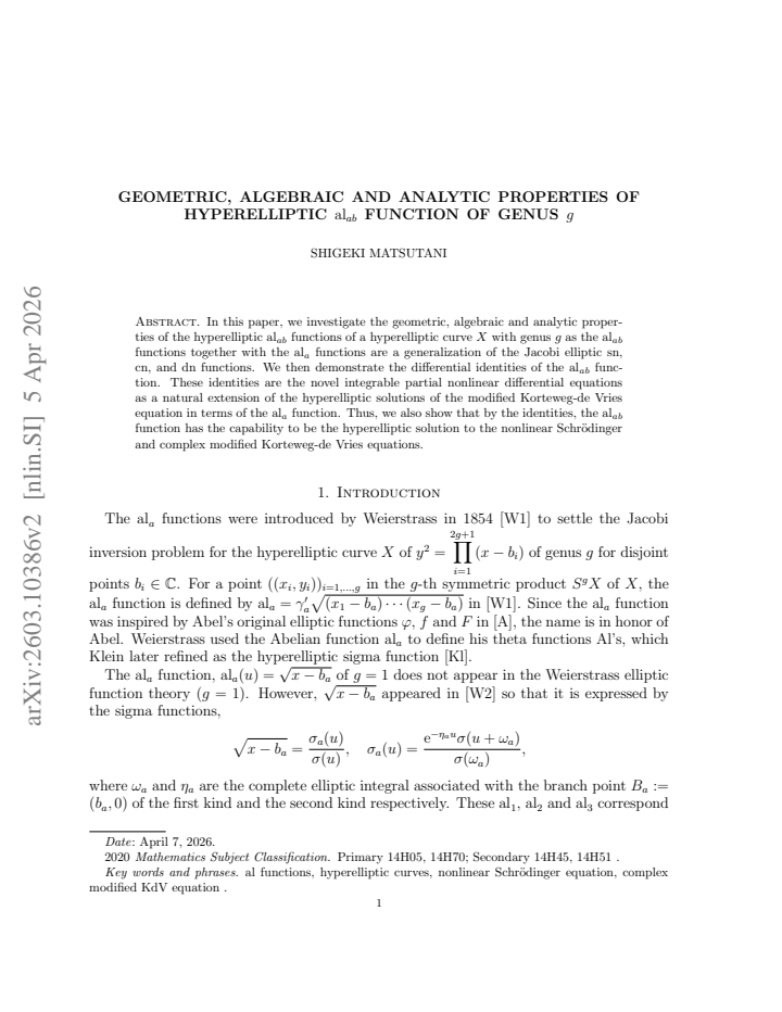 First page