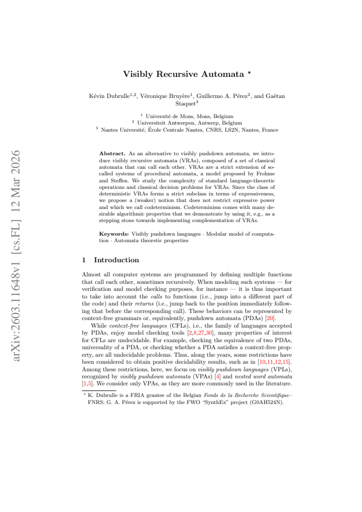 First page