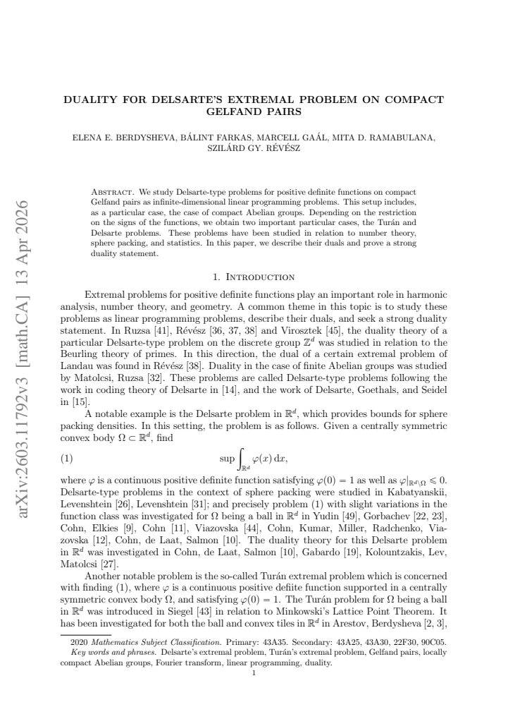 First page