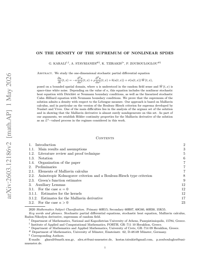 First page