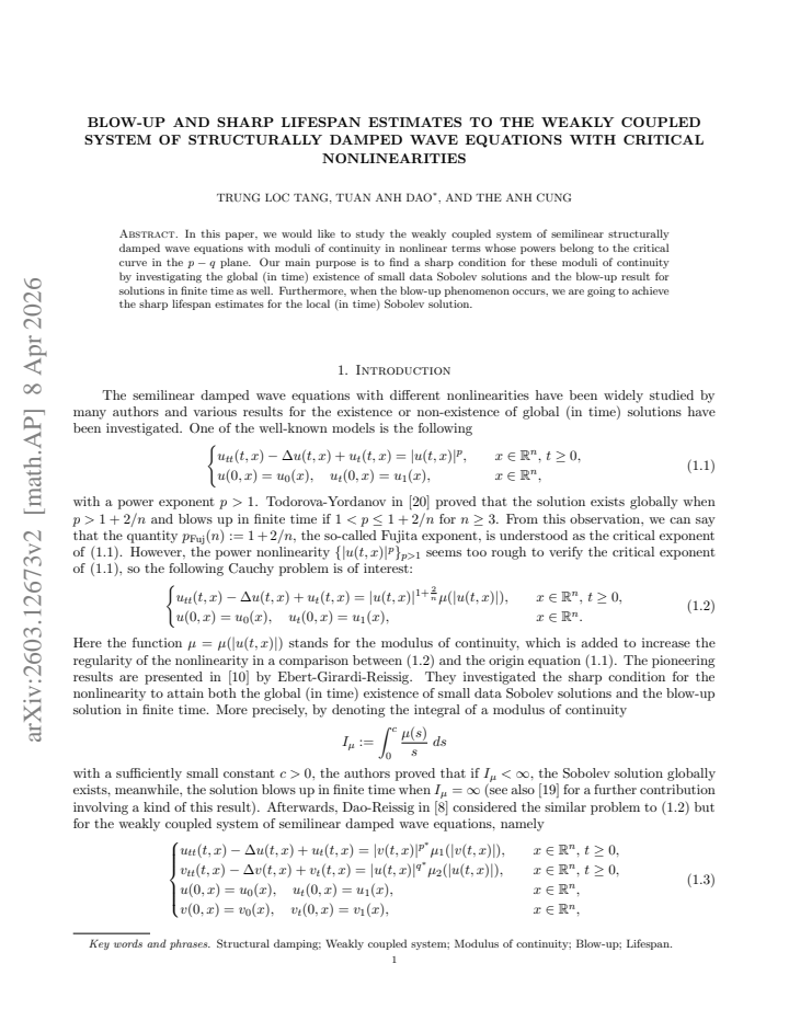 First page