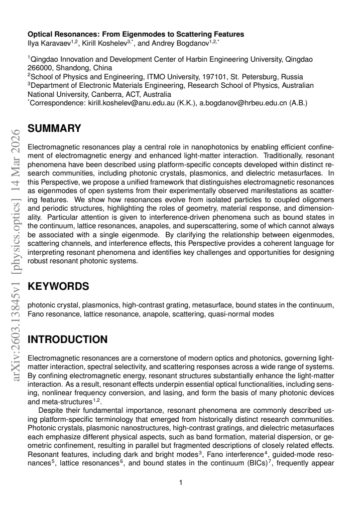 First page