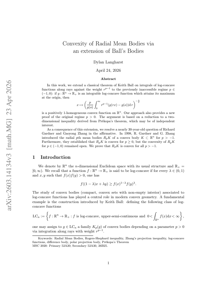 First page