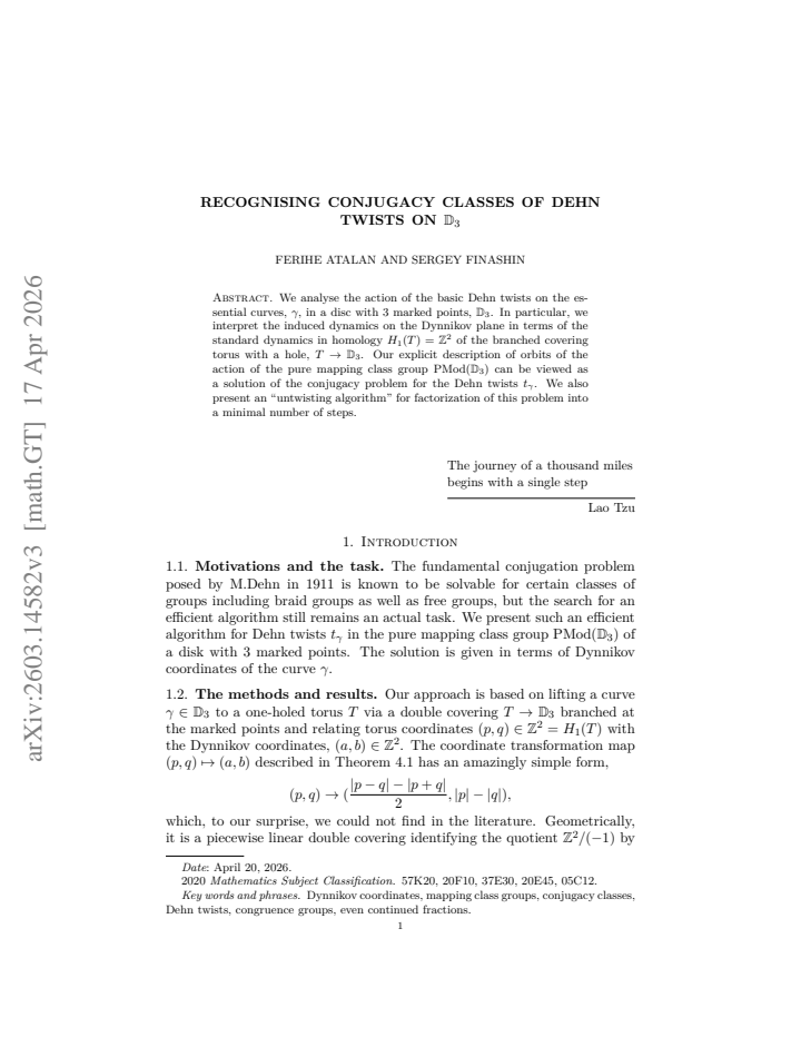 First page