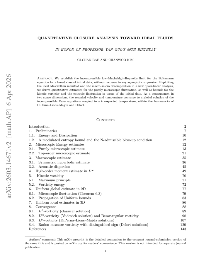 First page