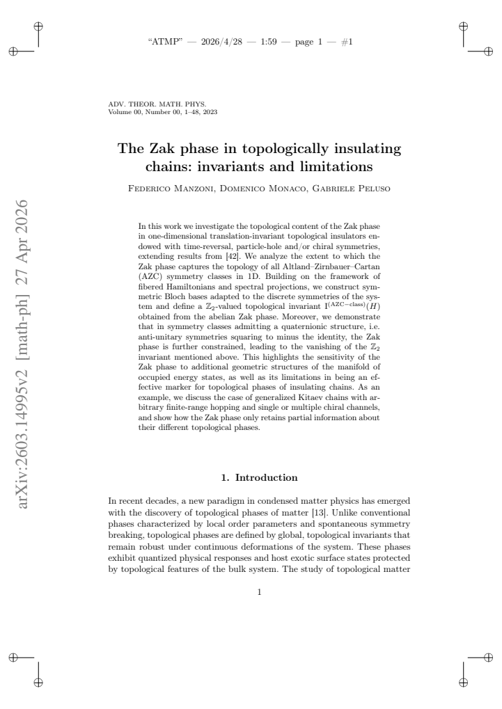 First page