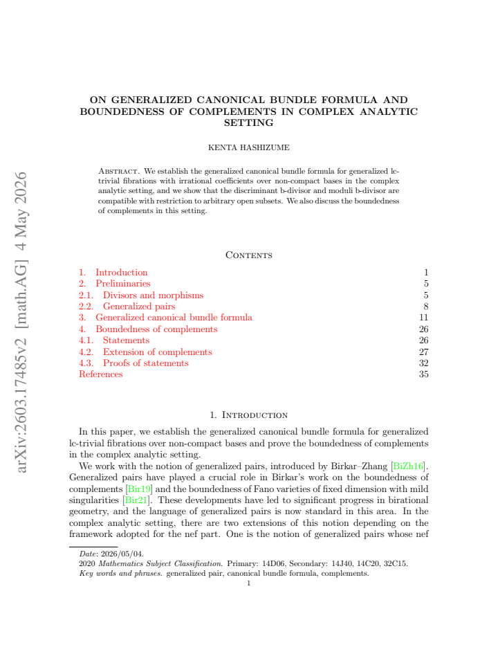 First page