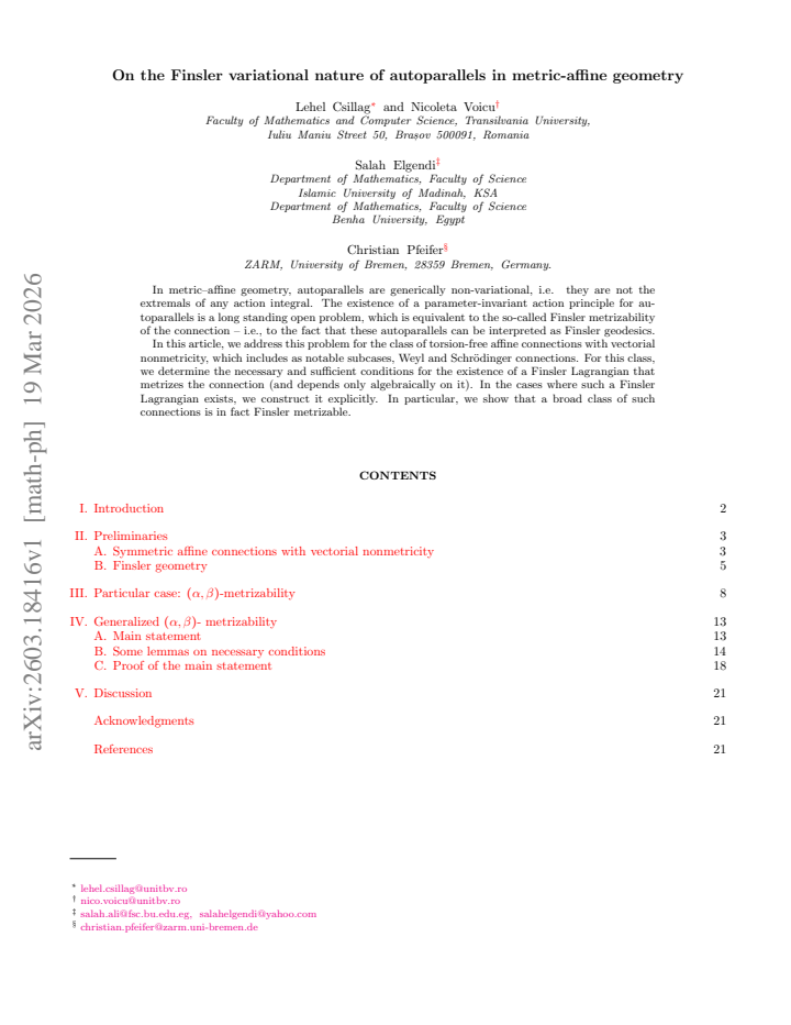 First page