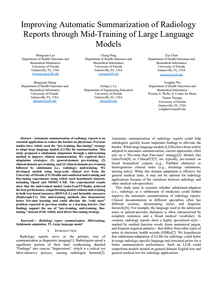 First page