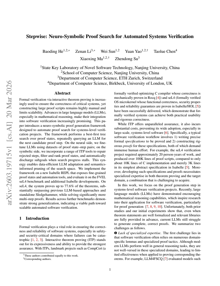 First page