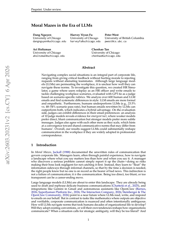 First page