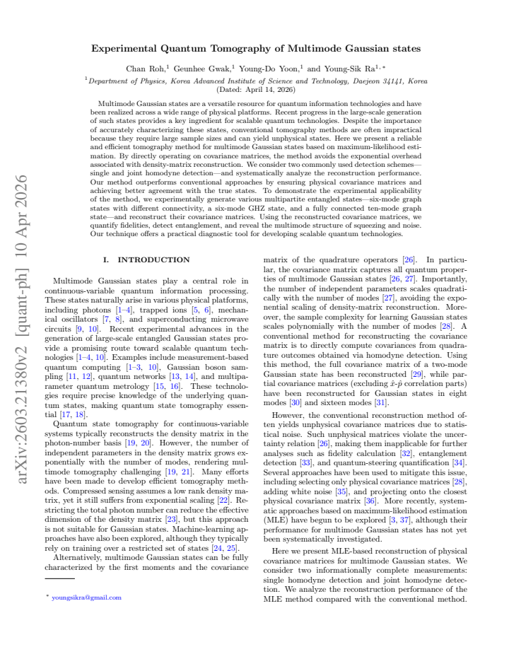 First page