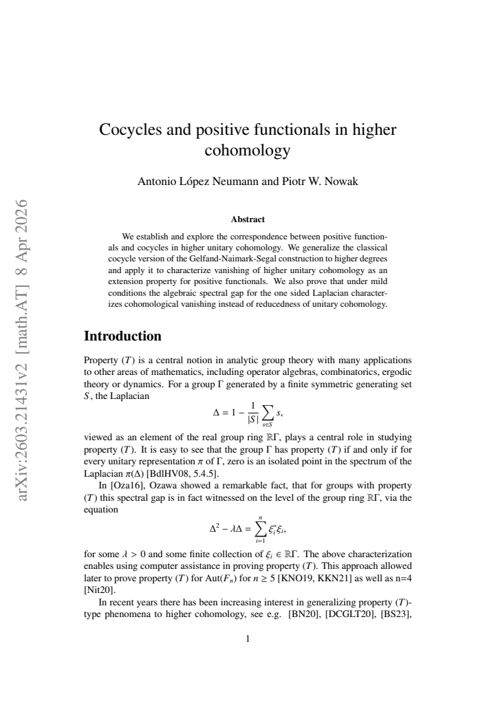 First page