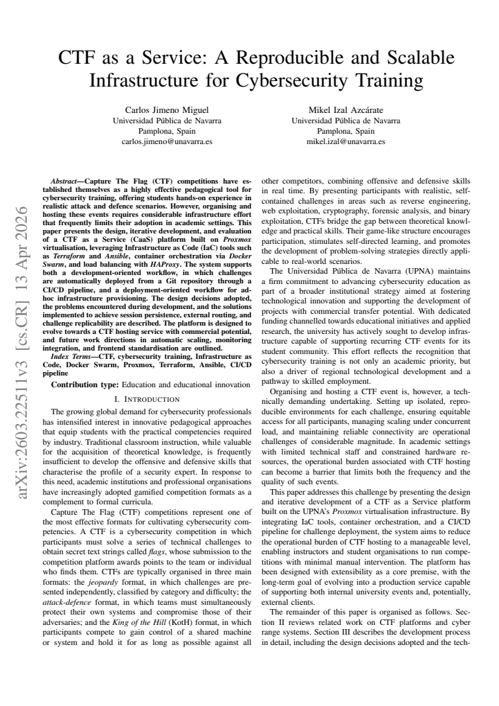 First page