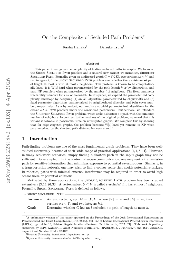 First page