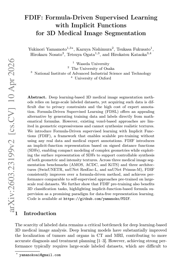 First page