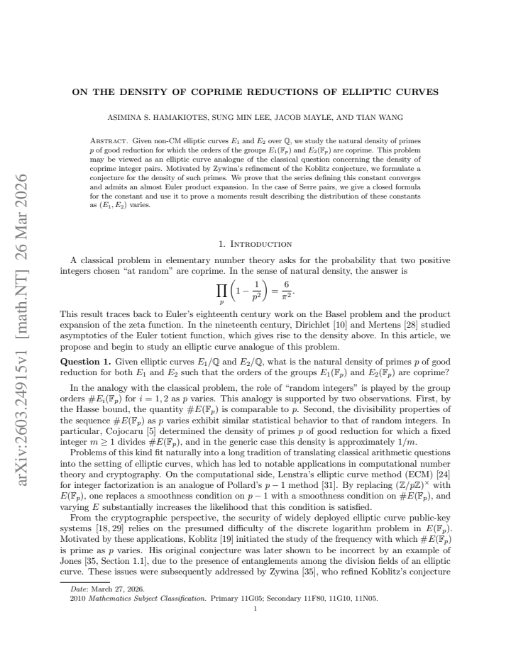 First page