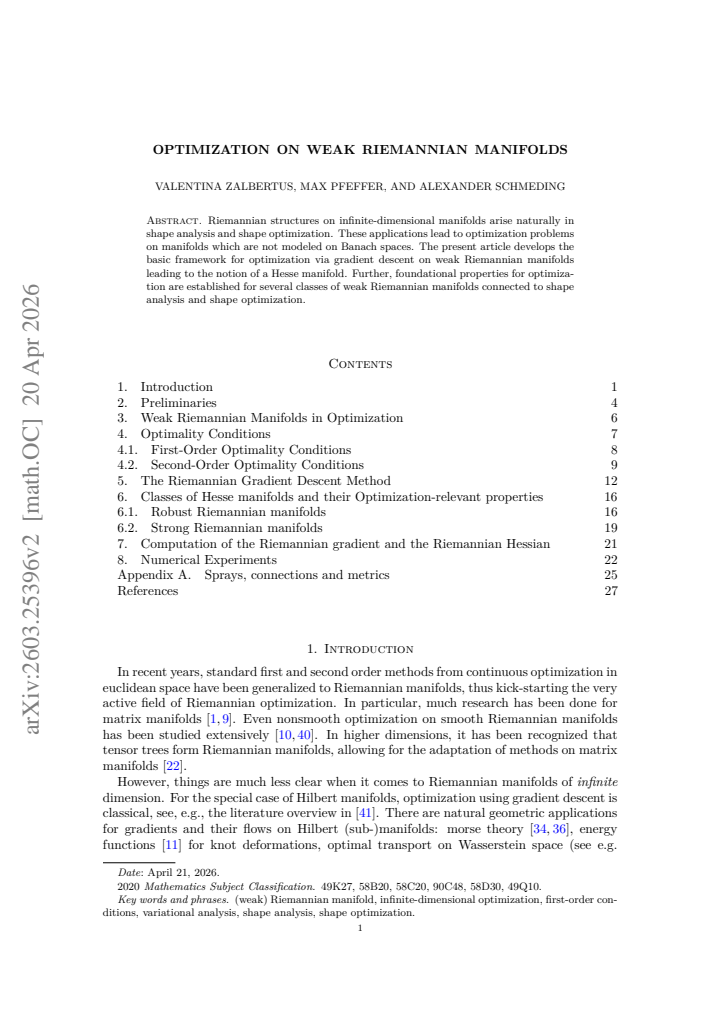 First page