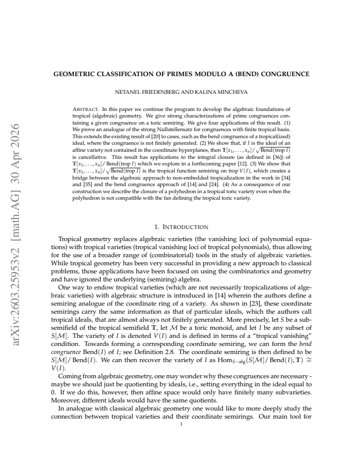 First page