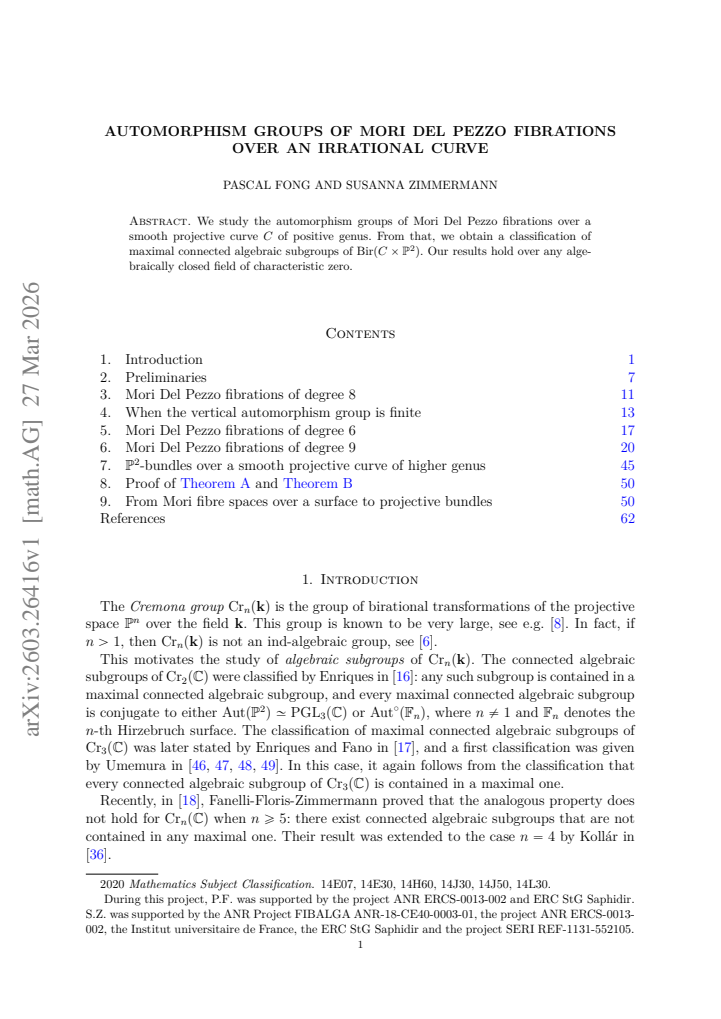 First page