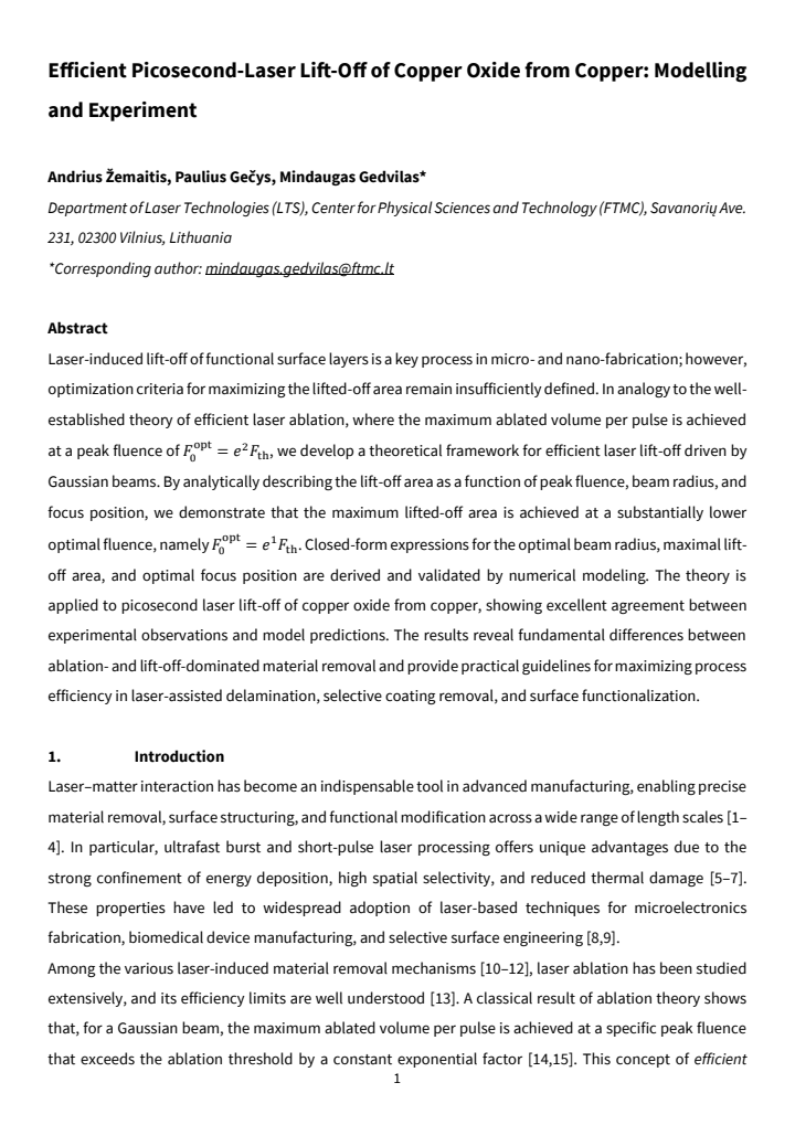 First page