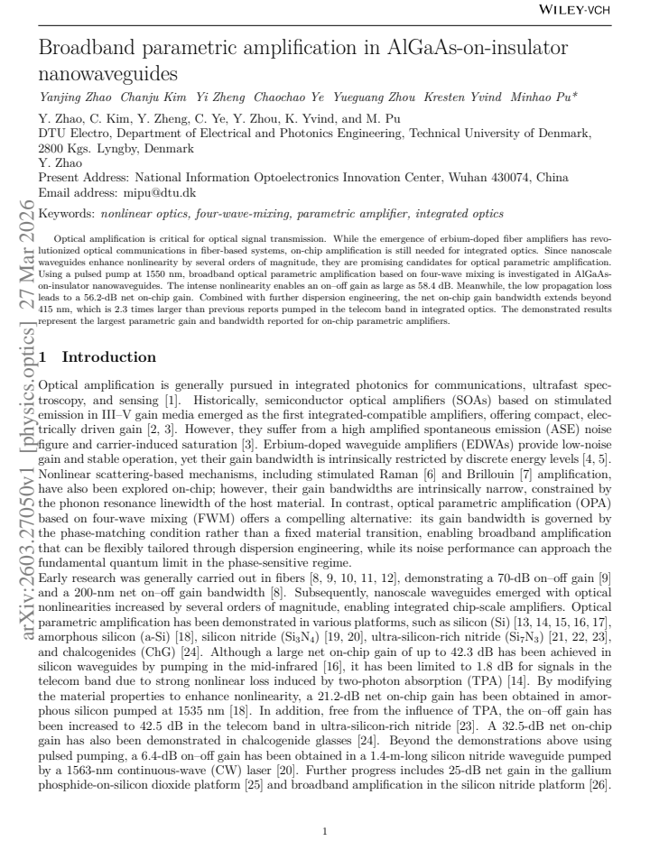 First page