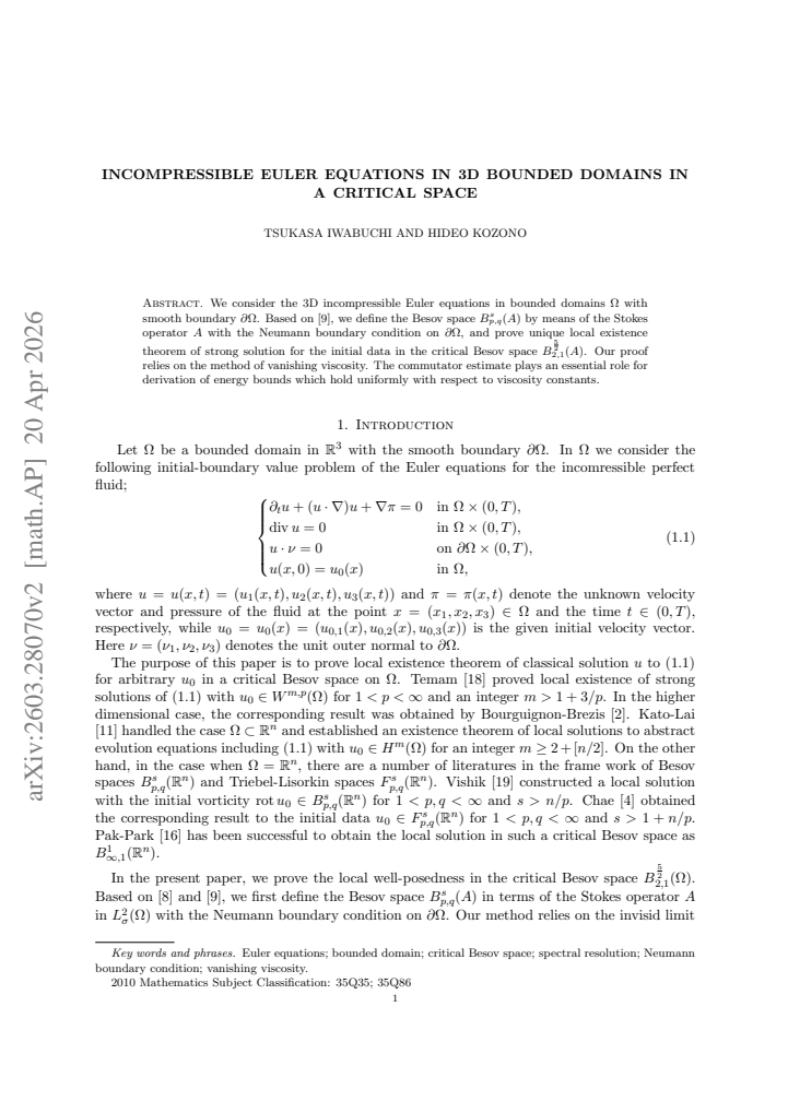 First page