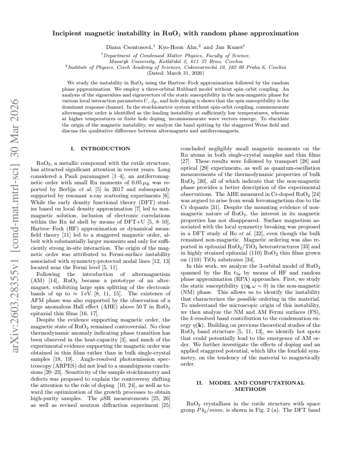 First page
