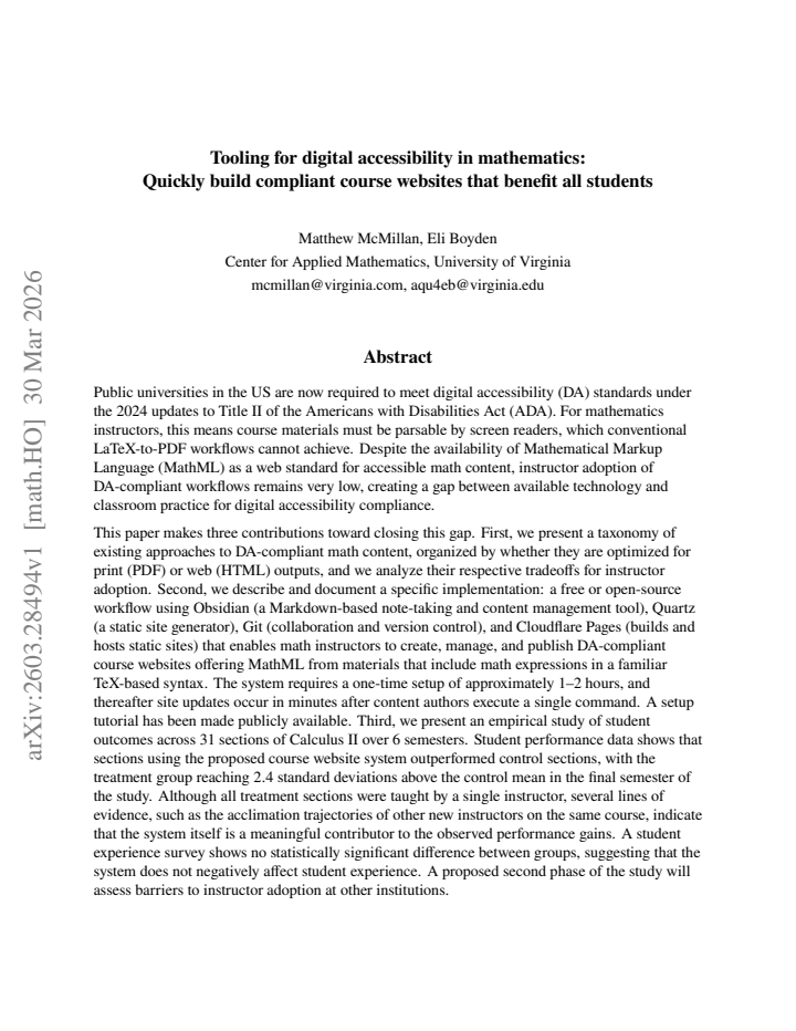 First page