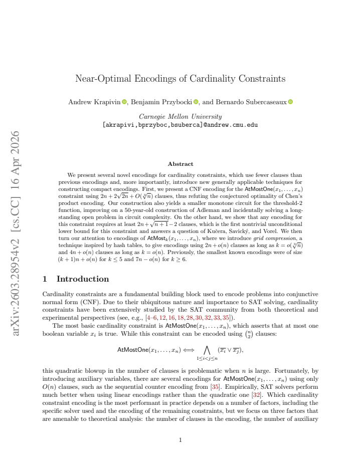 First page