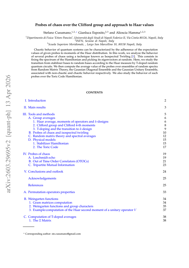 First page