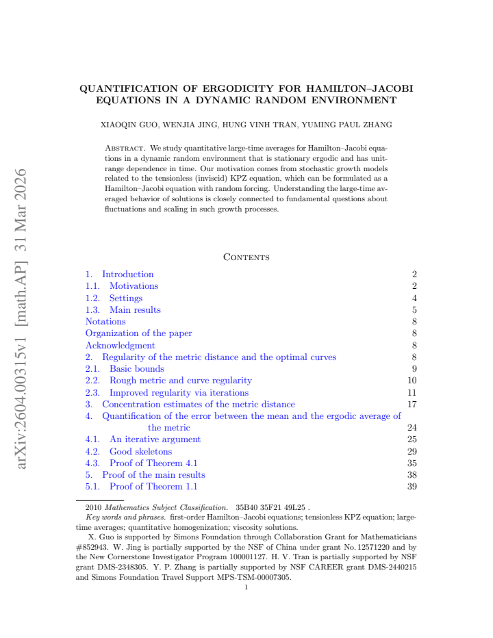 First page