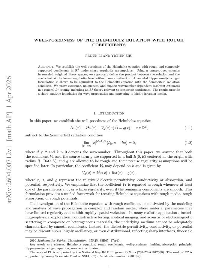 First page