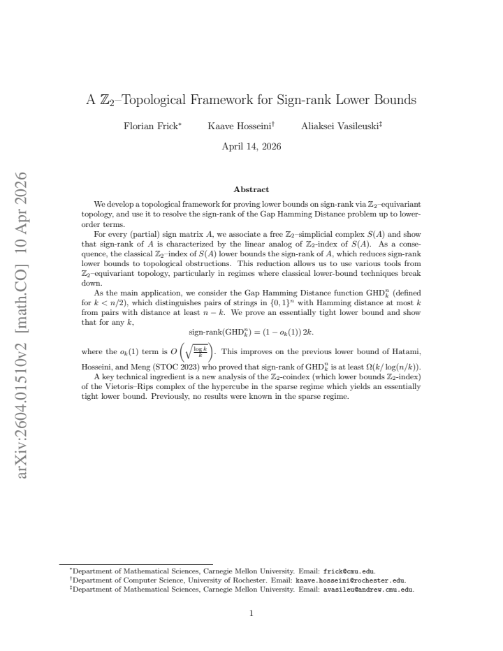 First page