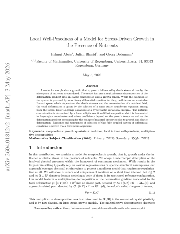 First page