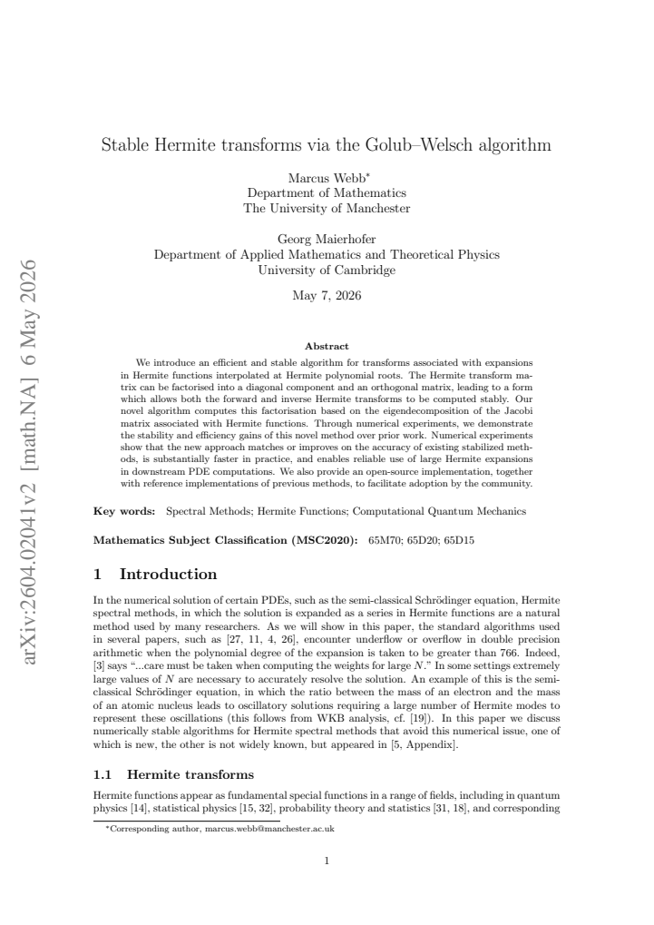 First page