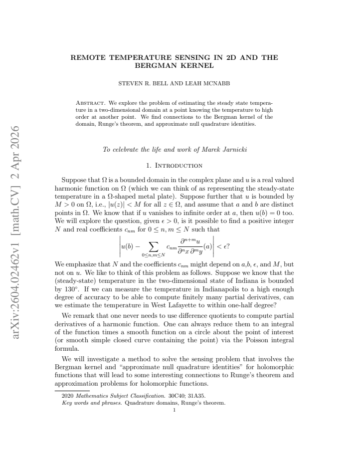First page