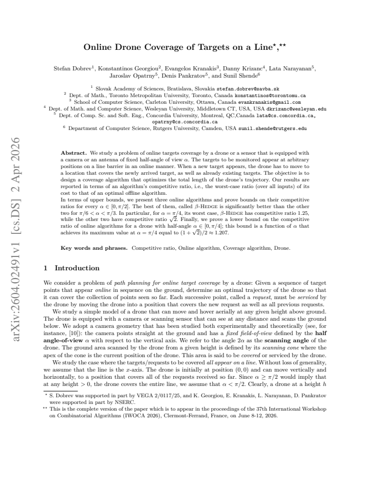 First page
