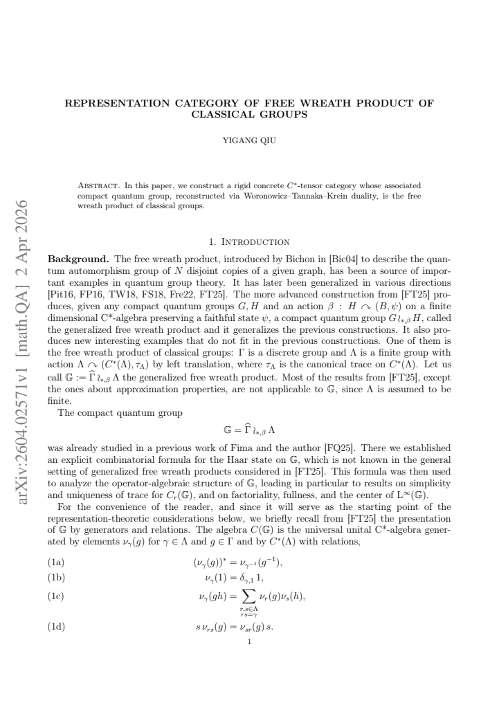 First page