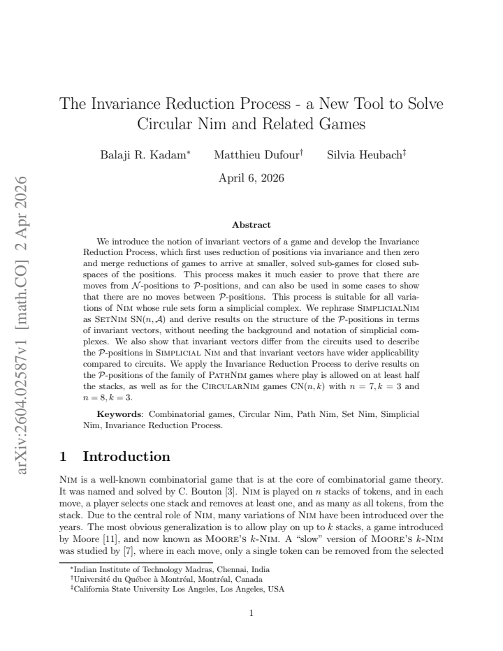First page