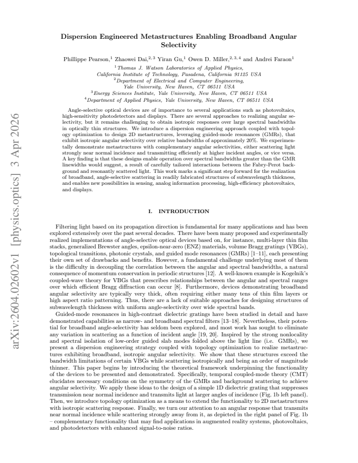 First page