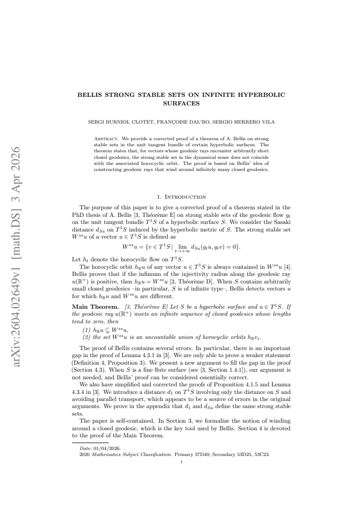 First page