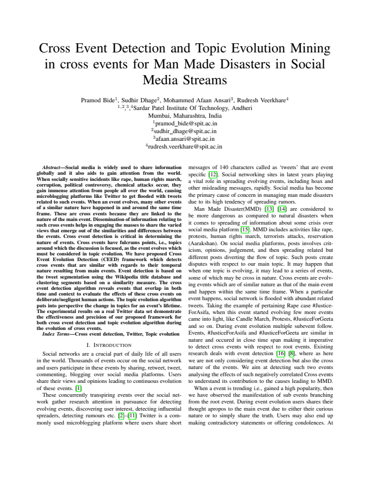 First page