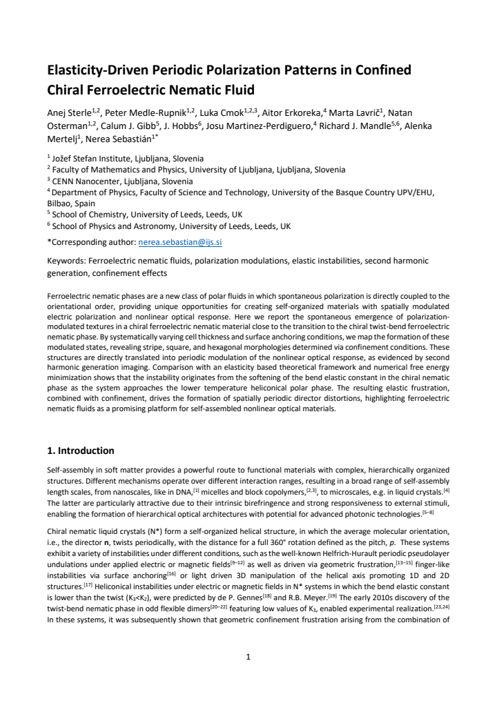 First page