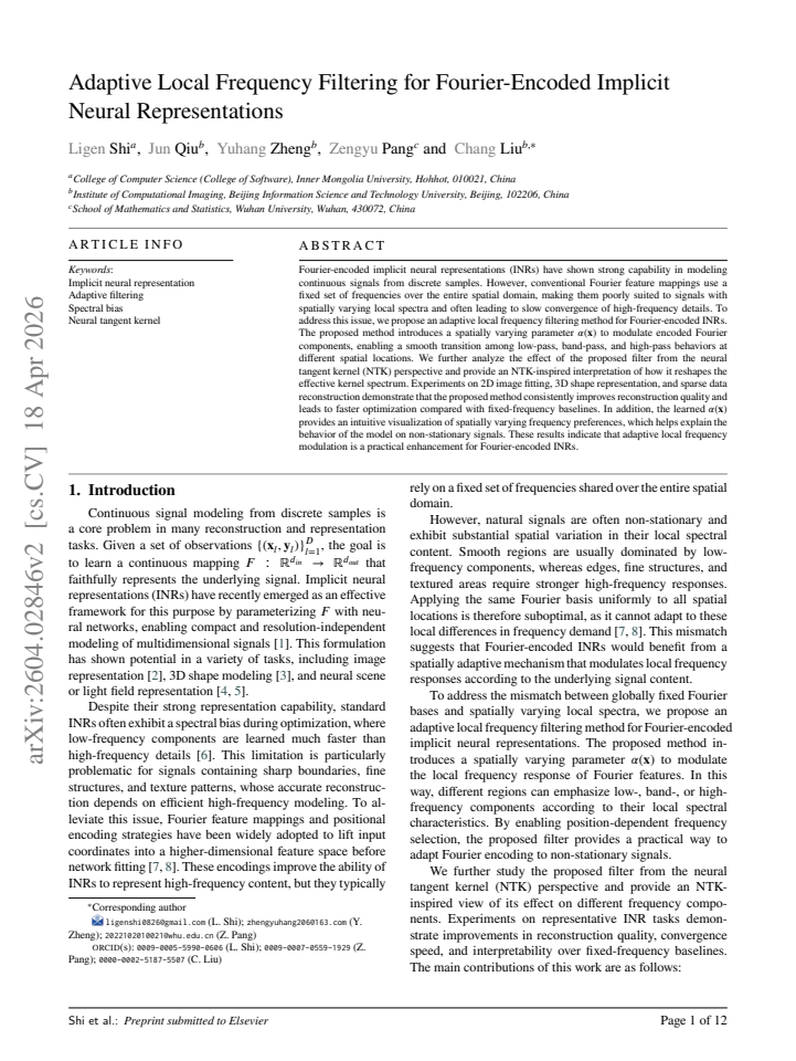 First page