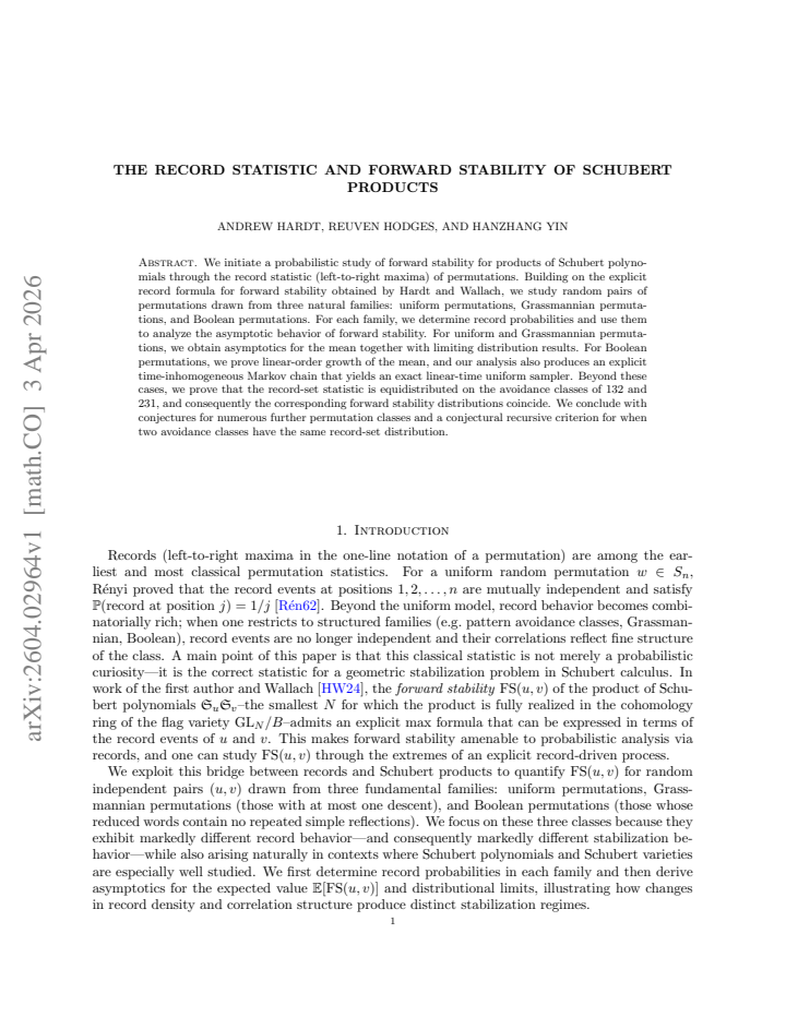 First page