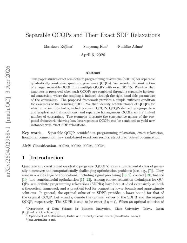 First page