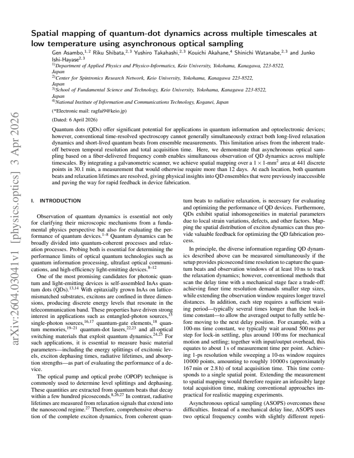 First page